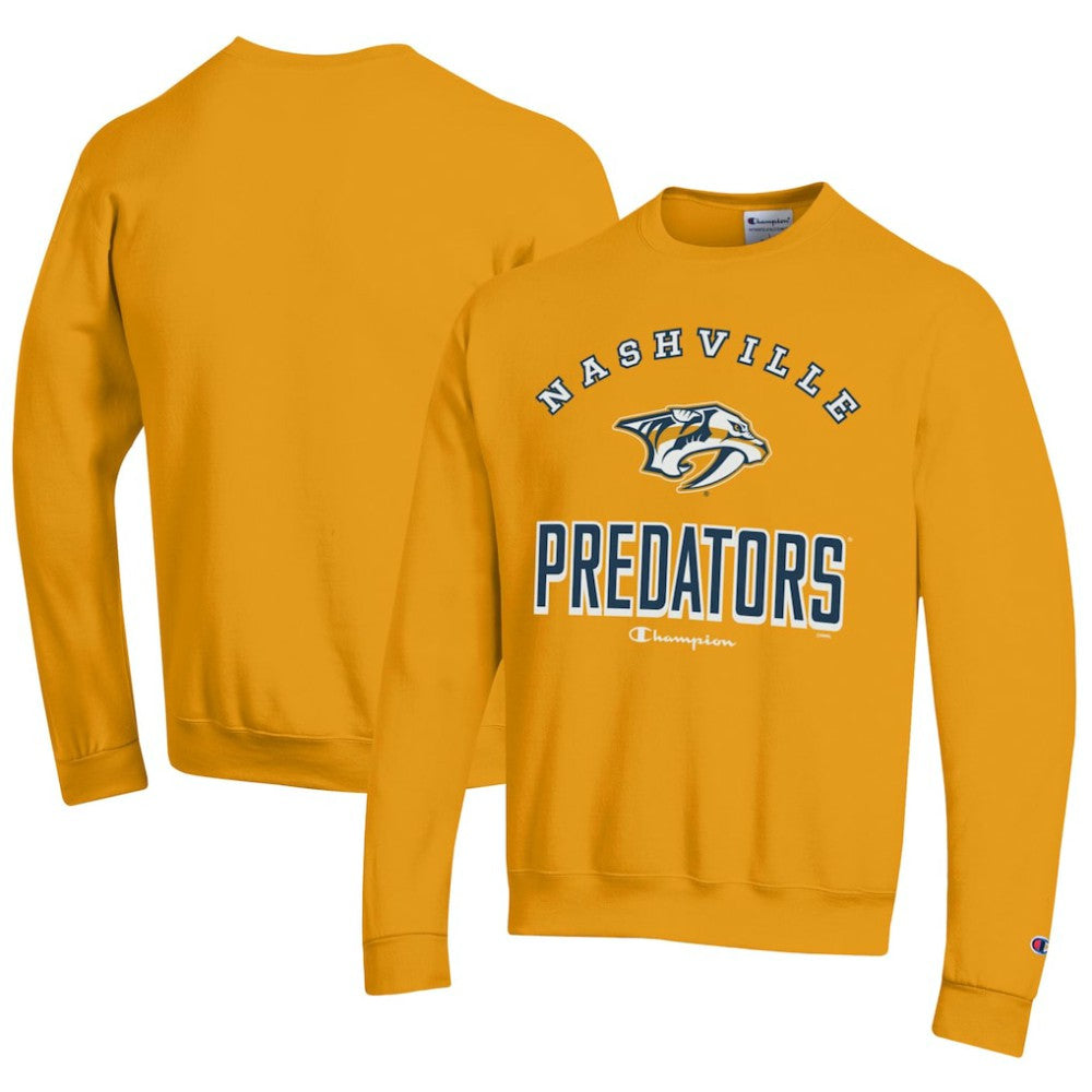 NHL Nashville Predators Champion Eco Powerblend Crewneck Sweatshirt - Gold