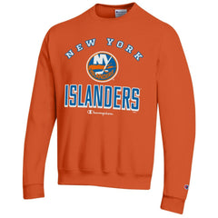 NHL New York Islanders Champion Eco Powerblend Crewneck Sweatshirt - Orange