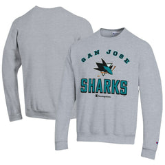 NHL San Jose Sharks Champion Eco Powerblend Crewneck Sweatshirt - Gray
