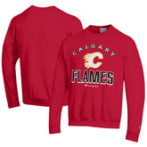NHL Calgary Flames Champion Eco Powerblend Crewneck Sweatshirt - Red