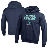 NHL Seattle Kraken Champion Eco Powerblend Pullover Hoodie - Deep Sea Blue
