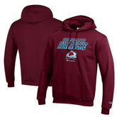 NHL Colorado Avalanche Champion Eco Powerblend Pullover Hoodie - Burgundy