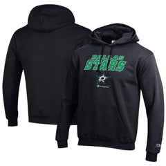 NHL Dallas Stars Champion Eco Powerblend Pullover Hoodie - Black