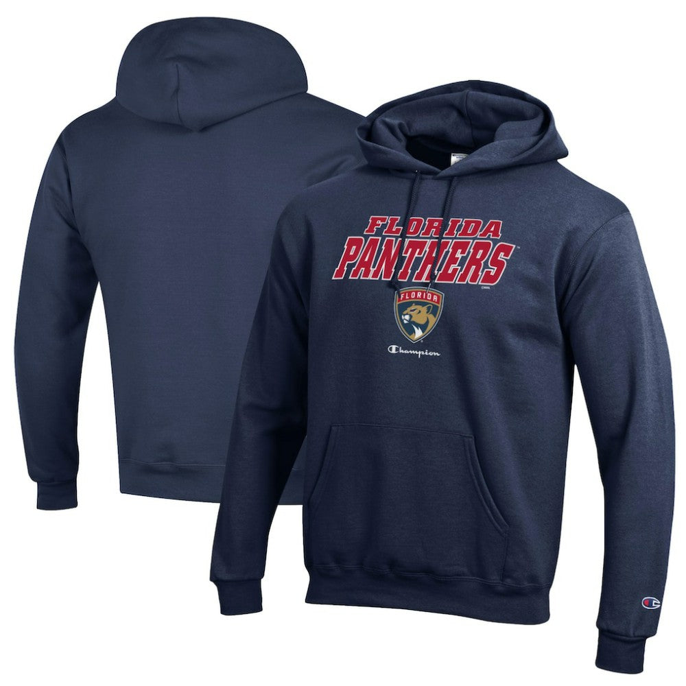 NHL Florida Panthers Champion Eco Powerblend Pullover Hoodie - Navy