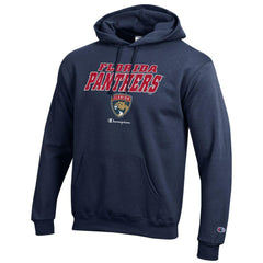 NHL Florida Panthers Champion Eco Powerblend Pullover Hoodie - Navy