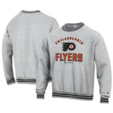 NHL Philadelphia Flyers Champion Reverse Weave Yarn Dye Pullover Sweatshirt - Heather Gray