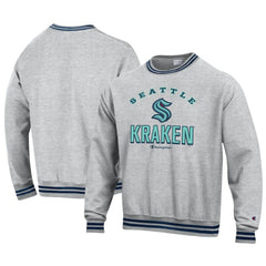 NHL Seattle Kraken Champion Reverse Weave Yarn Dye Pullover Sweatshirt - Heather Gray