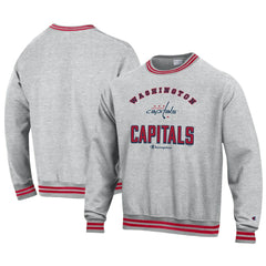 NHL Washington Capitals Champion Reverse Weave Yarn Dye Pullover Sweatshirt - Heather Gray