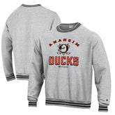 NHL Anaheim Ducks Champion Reverse Weave Yarn Dye Pullover Sweatshirt - Heather Gray