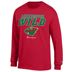 NHL Minnesota Wild Champion Long-Sleeve Jersey T-Shirt - Red