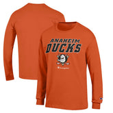 NHL Anaheim Ducks Champion Long-Sleeve Jersey T-Shirt - Orange