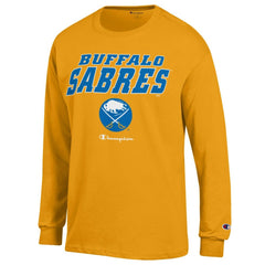 NHL Buffalo Sabres Champion Long-Sleeve Jersey T-Shirt - Gold