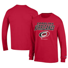 NHL Carolina Hurricanes Champion Long-Sleeve Jersey T-Shirt - Red