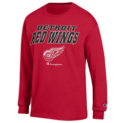 NHL Detroit Red Wings Champion Long-Sleeve Jersey T-Shirt - Red