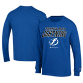 NHL Tampa Bay Lightning Champion Long-Sleeve Jersey T-Shirt - Royal