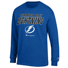 NHL Tampa Bay Lightning Champion Long-Sleeve Jersey T-Shirt - Royal