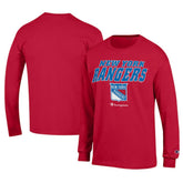 NHL New York Rangers Champion Long-Sleeve Jersey T-Shirt - Red