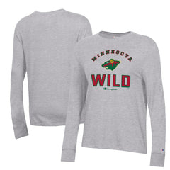 NHL Minnesota Wild Champion Women's Core Long Sleeve T-Shirt - Heather Gray