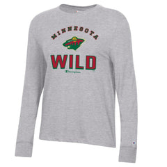 NHL Minnesota Wild Champion Women's Core Long Sleeve T-Shirt - Heather Gray