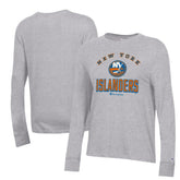 NHL New York Islanders Champion Women's Core Long Sleeve T-Shirt - Heather Gray
