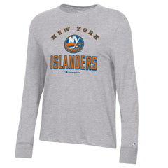 NHL New York Islanders Champion Women's Core Long Sleeve T-Shirt - Heather Gray