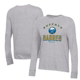 NHL Buffalo Sabres Champion Women's Core Long Sleeve T-Shirt - Heather Gray