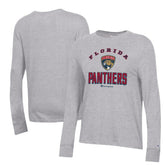 NHL Florida Panthers Champion Women's Core Long Sleeve T-Shirt - Heather Gray