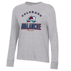 NHL Colorado Avalanche Champion Women's Core Long Sleeve T-Shirt - Heather Gray