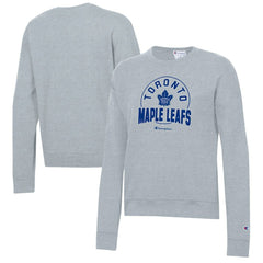 NHL Toronto Maple Leafs Champion Women's Powerblend Pullover Sweatshirt - Gray