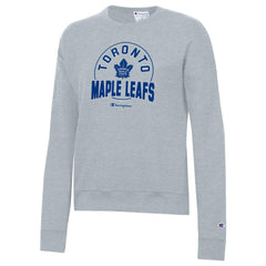 NHL Toronto Maple Leafs Champion Women's Powerblend Pullover Sweatshirt - Gray