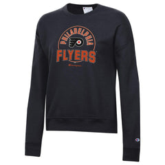 NHL Philadelphia Flyers Champion Women's Powerblend Pullover Sweatshirt - Black