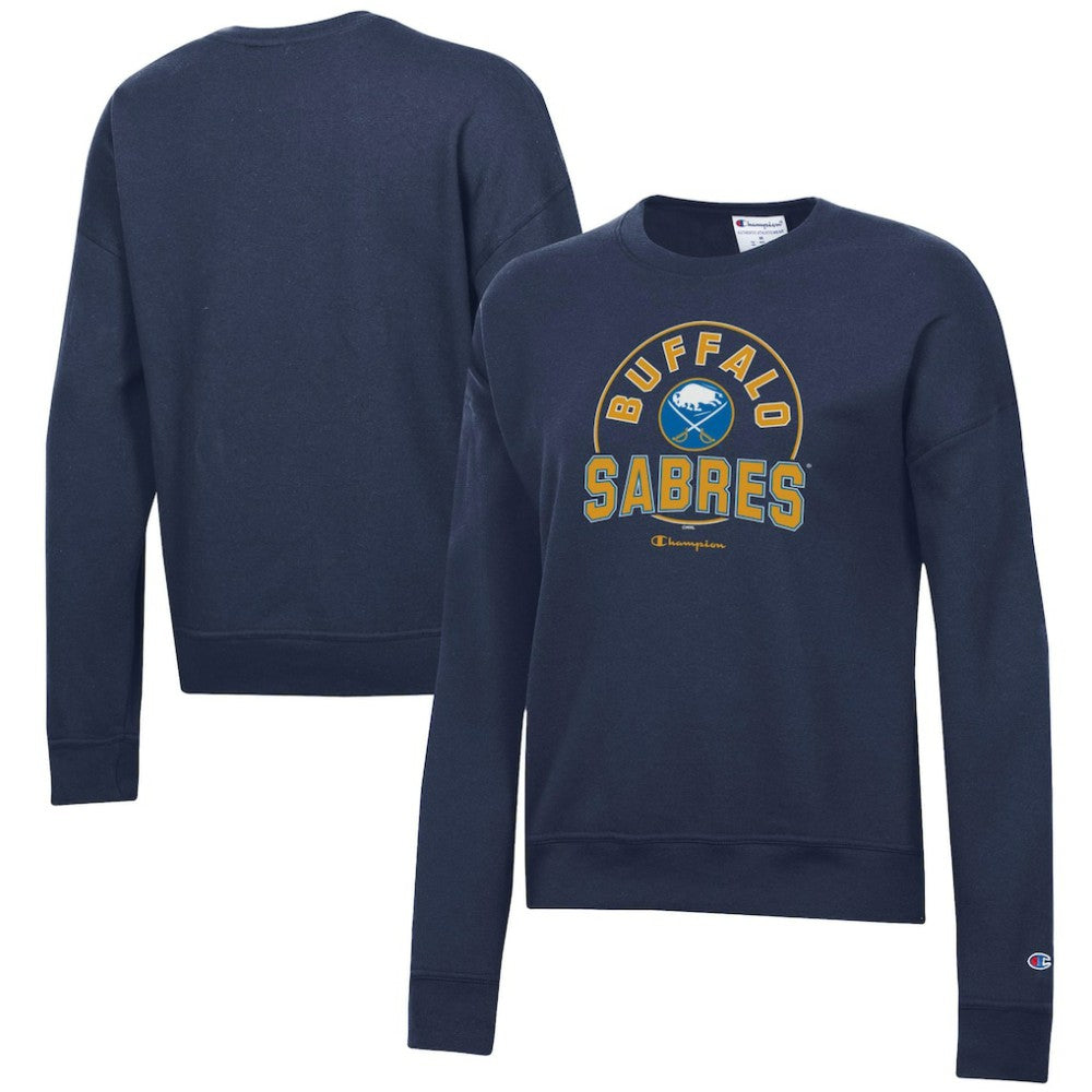 NHL Buffalo Sabres Champion Women's Powerblend Pullover Sweatshirt - Navy