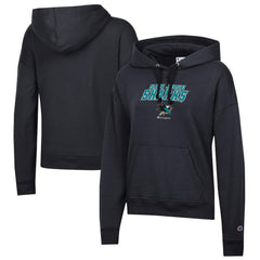 NHL San Jose Sharks Champion Women's Powerblend Fleece Pullover Hoodie - Black