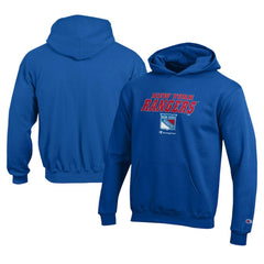 NHL New York Rangers Champion Youth Eco Powerblend Pullover Hoodie - Royal