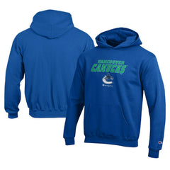 NHL Vancouver Canucks Champion Youth Eco Powerblend Pullover Hoodie - Royal