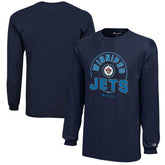 NHL Winnipeg Jets Champion Youth Long-Sleeve Jersey T-Shirt - Navy