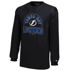 NHL Tampa Bay Lightning Champion Youth Long-Sleeve Jersey T-Shirt - Black