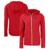 Washington Commanders Cutter & Buck Women's Daybreak Eco Recycled Full-Zip Hoodie Red