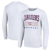 NHL Montreal Canadiens Starter Retro Graphic Long Sleeve Crew T-Shirt - White