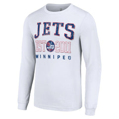 NHL Winnipeg Jets Starter Retro Graphic Long Sleeve Crew T-Shirt - White