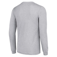NHL Detroit Red Wings Starter Retro Graphic Long Sleeve Crew T-Shirt - Heather Gray