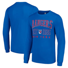 NHL New York Rangers Starter Retro Graphic Long Sleeve Crew T-Shirt - Royal