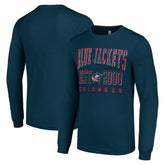 NHL Columbus Blue Jackets Starter Logo Graphic Long Sleeve T-Shirt - Navy