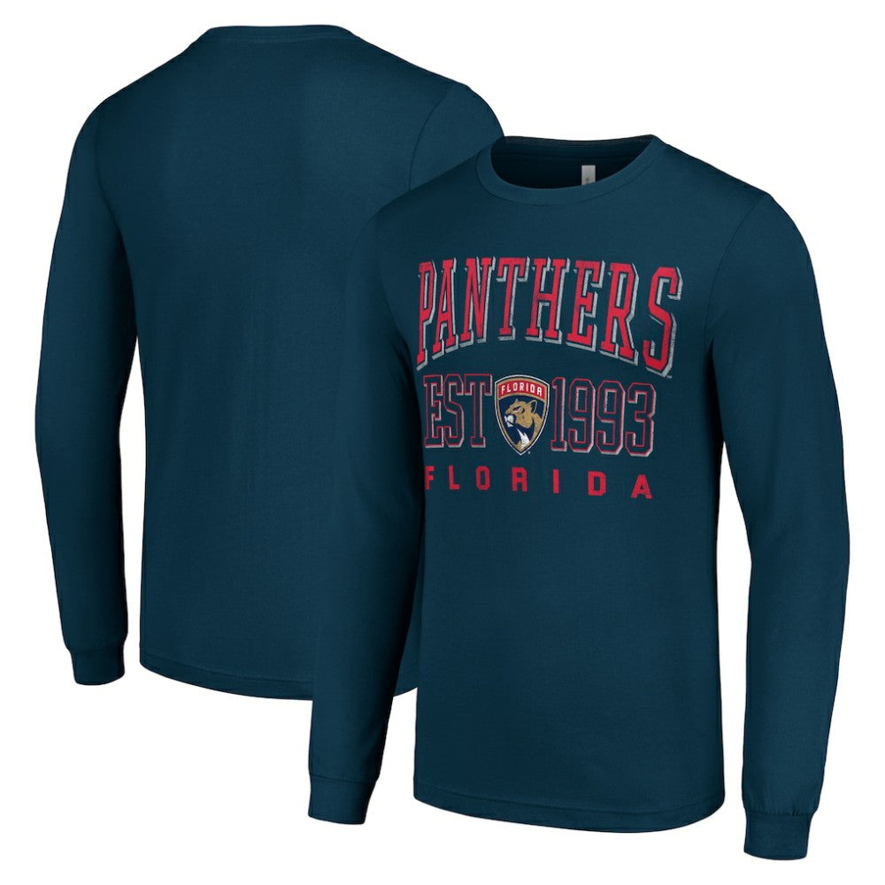 NHL Florida Panthers Starter Logo Graphic Long Sleeve T-Shirt - Navy