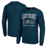 NHL Tampa Bay Lightning Starter Logo Graphic Long Sleeve T-Shirt - Navy