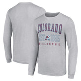 NHL Colorado Avalanche Starter Logo Graphic Long Sleeve T-Shirt - Heather Gray