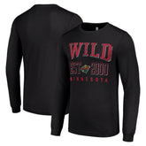 NHL Minnesota Wild Starter Logo Graphic Long Sleeve T-Shirt - Black