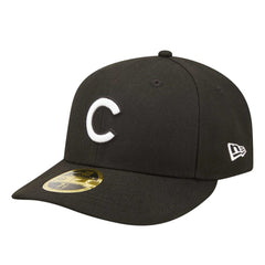 Chicago Cubs New Era Low Profile 59FIFTY Fitted Hat - Black Hats
