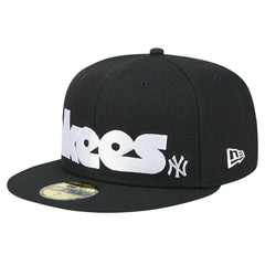 New York Yankees New Era Checkered Undervisor 59FIFTY Fitted Hat - Black Hats