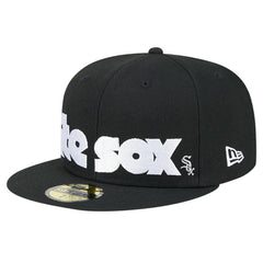 Chicago White Sox New Era Checkered Undervisor 59FIFTY Fitted Hat - Black Hats